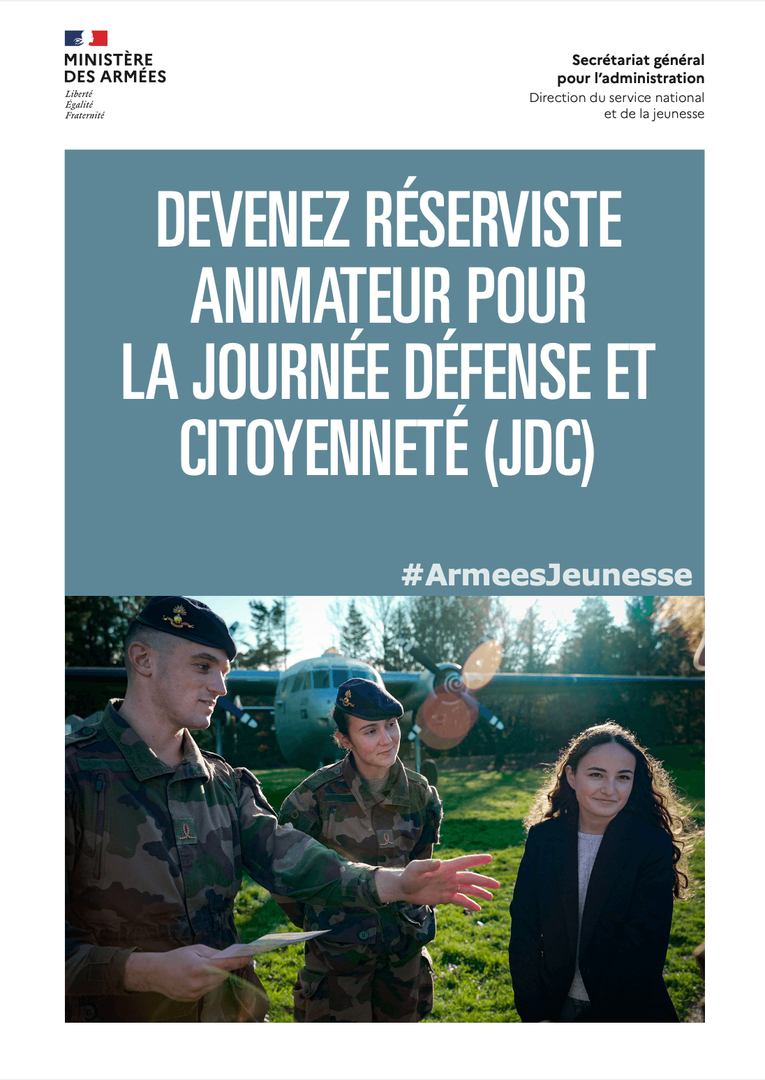 Devenez réserviste animateur pour la journée défense et citoyenneté (JDC)