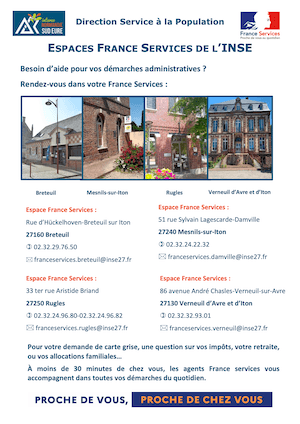 Espaces France services de l'INSE