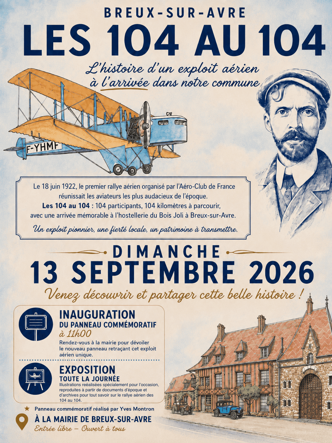 « Les 104 au 104 » — inauguration et exposition