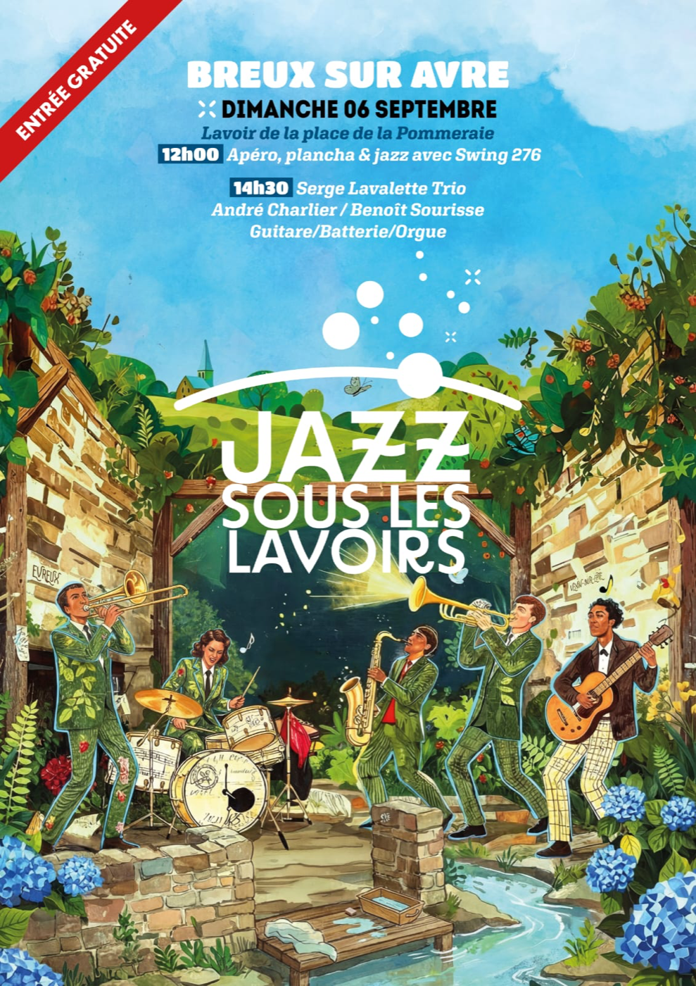 Jazz sous les lavoirs — 6 septembre 2026