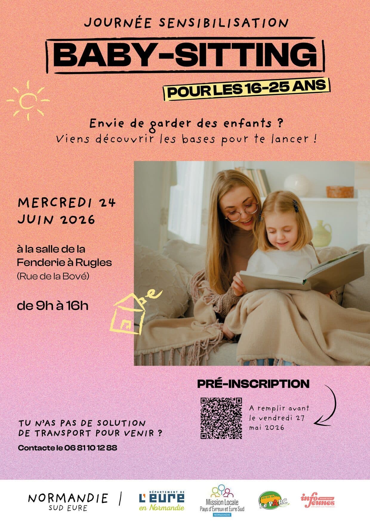 Journée de sensibilisation au baby-sitting pour les 16-25 ans
