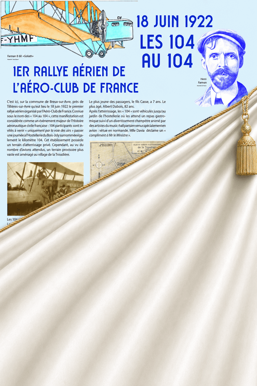 Plaque commémorative « Les 104 au 104 » du 18 juin 1922, en cours de dévoilement