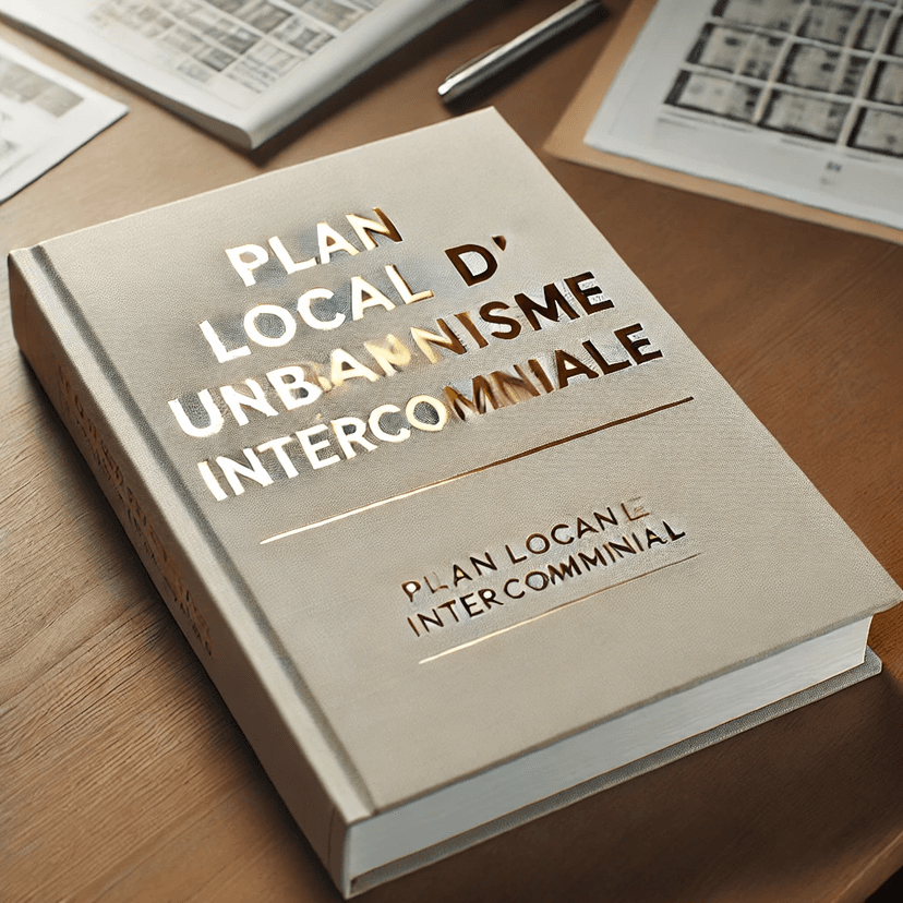 Livre fermé sur lequel est écrit Plan Local d’Urbanisme Intercommunal