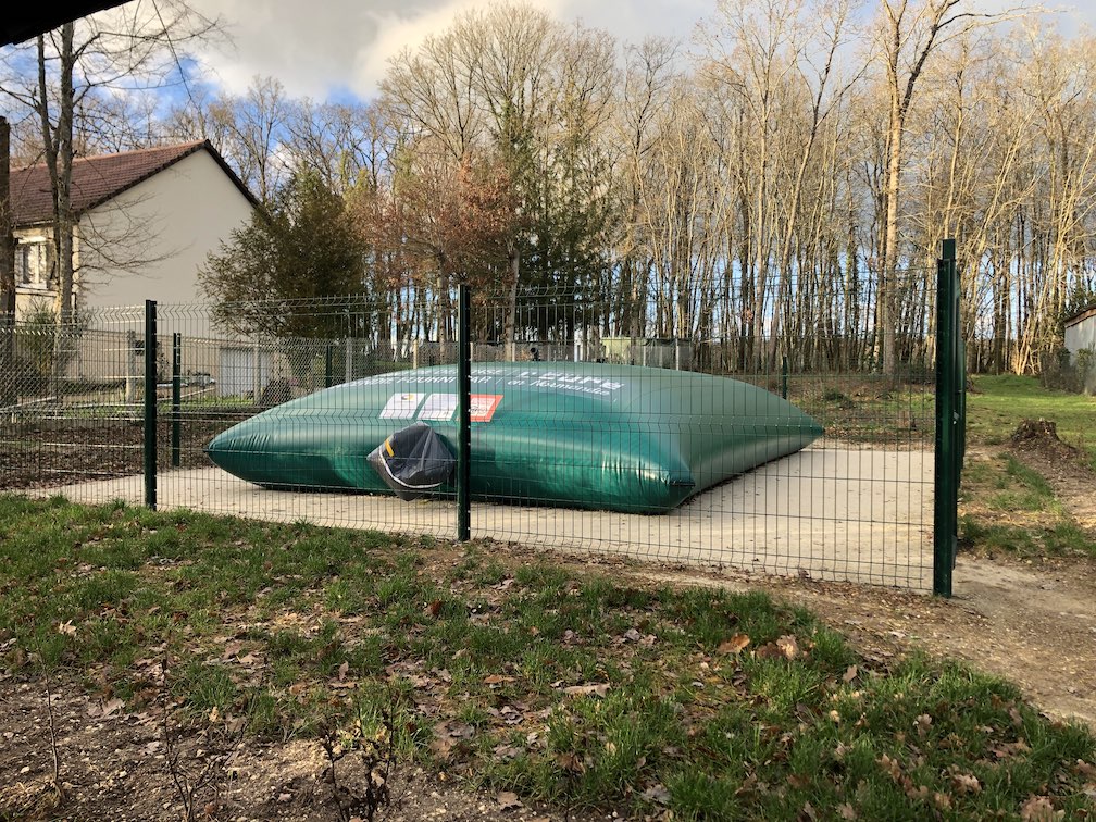 Bâche citerne installée au Haut Brigault