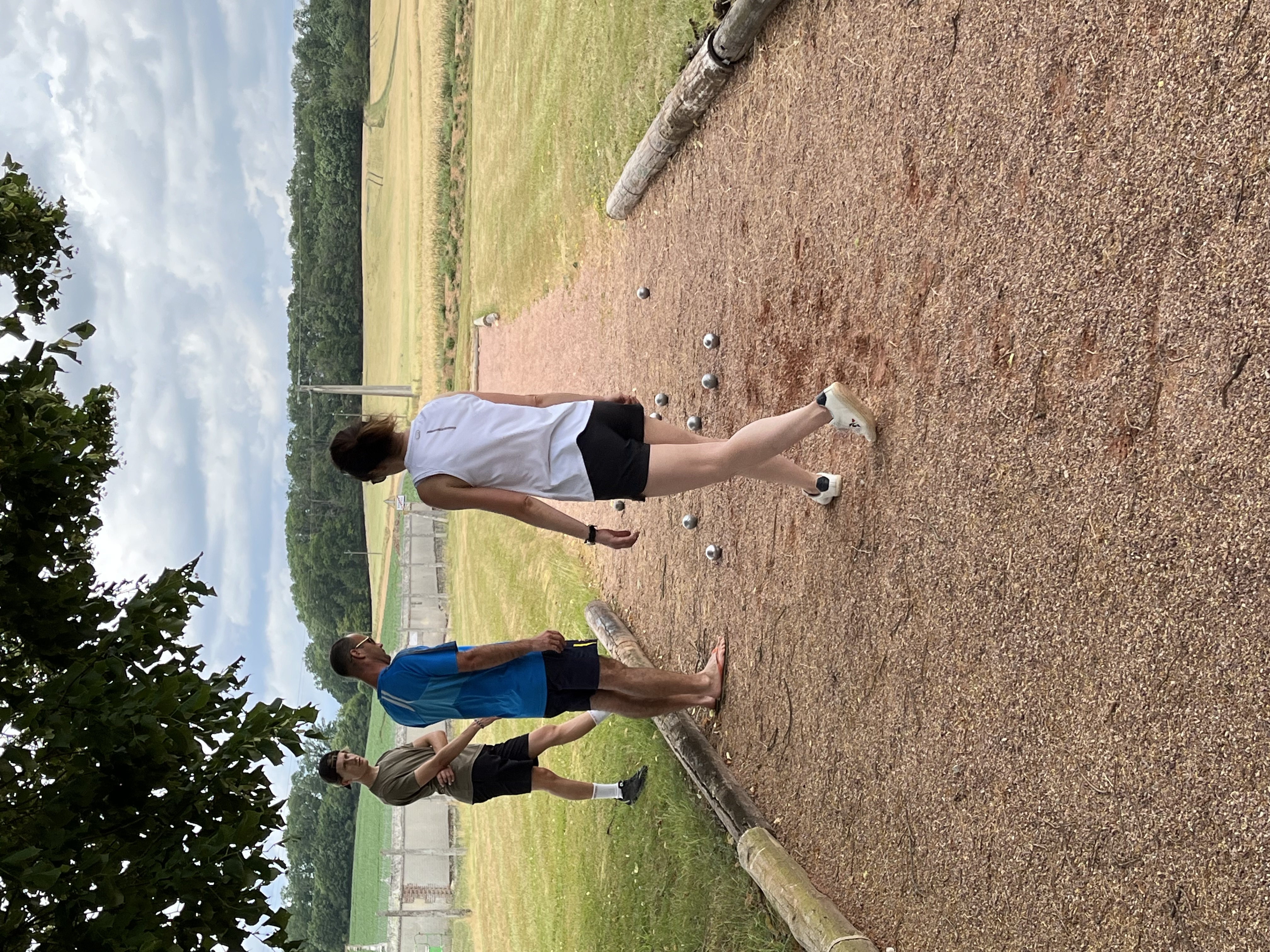 Partie de pétanque